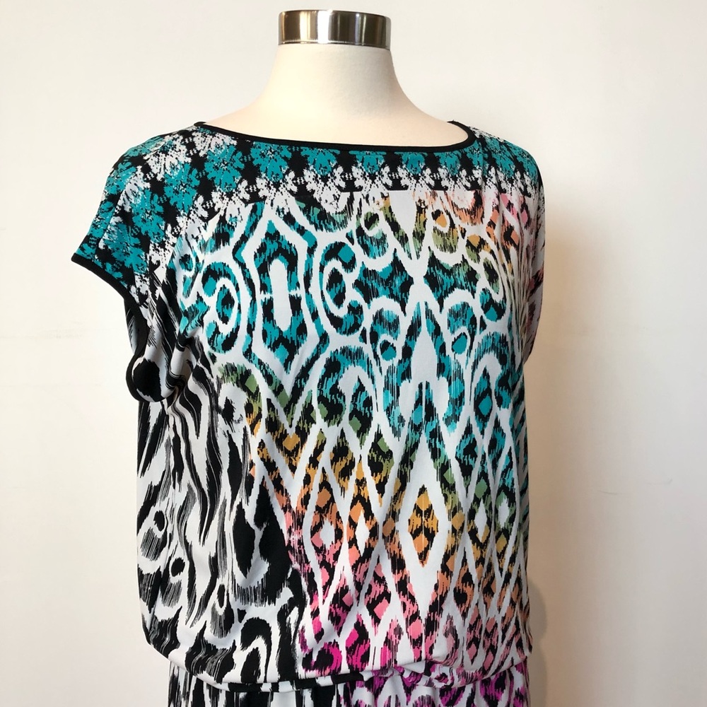 Style & Co Multicolored Patterned Dress - Picture 7 of 14